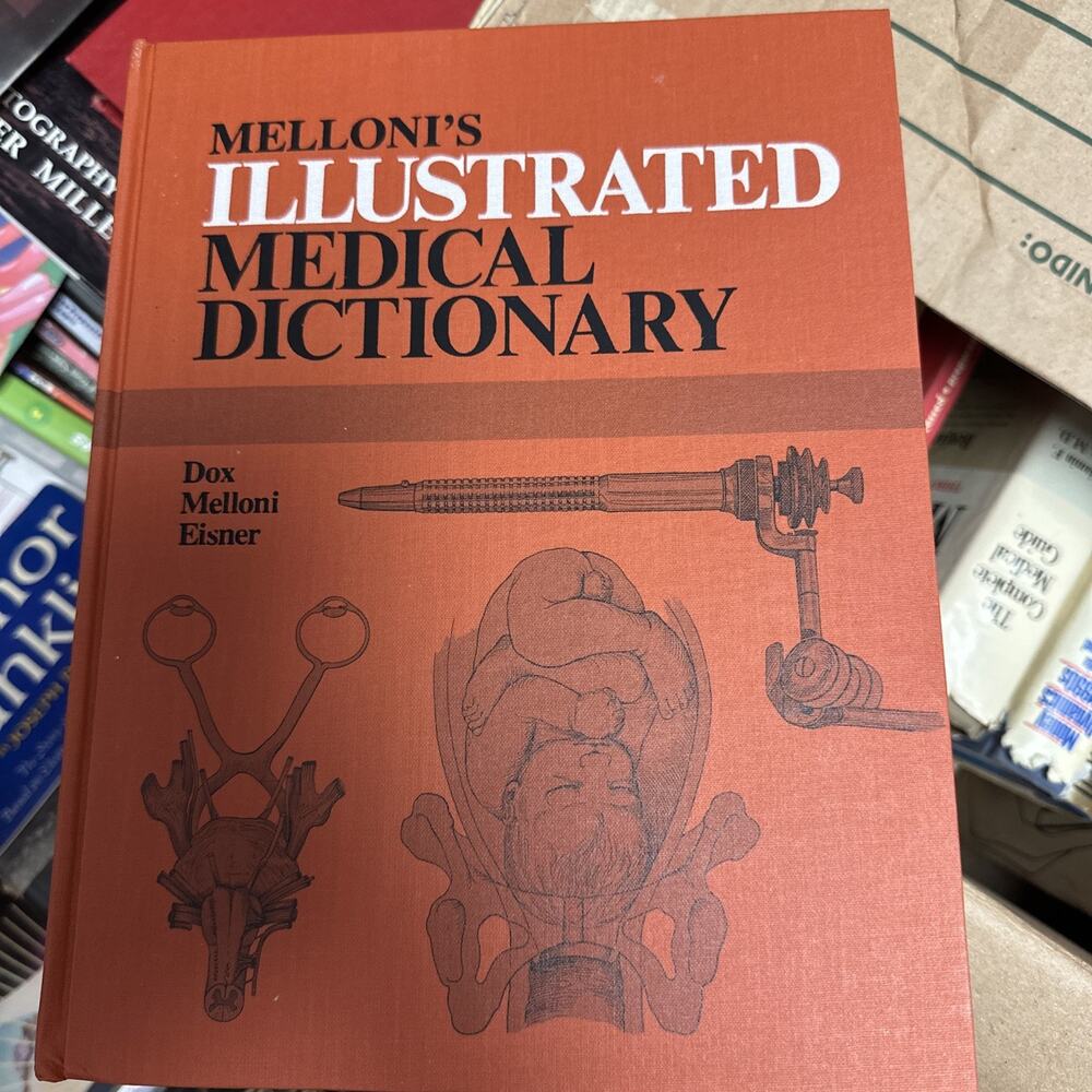 Melloni's Illustrated Medical Dictionary Dox Melloni Eisne 1979 Hardcover‎ Book